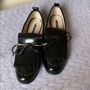 Zara Basic Loafers Tassel with gems